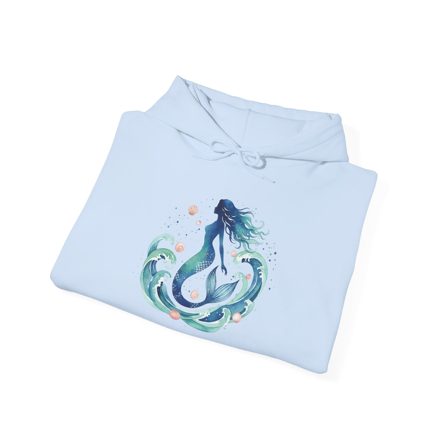 Ocean Goddess Hoodie, Artistic Sweatshirt for Beach Lovers, Magical Elemental Gift, Cozy Casual Wear, Perfect for Summer and Holidays - S / White - SUNKISSHAVEN