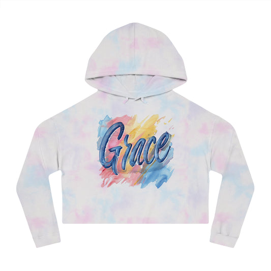 Cropped Grace Hoodie - Tie-dye Cotton Candy / XS - SUNKISSHAVEN