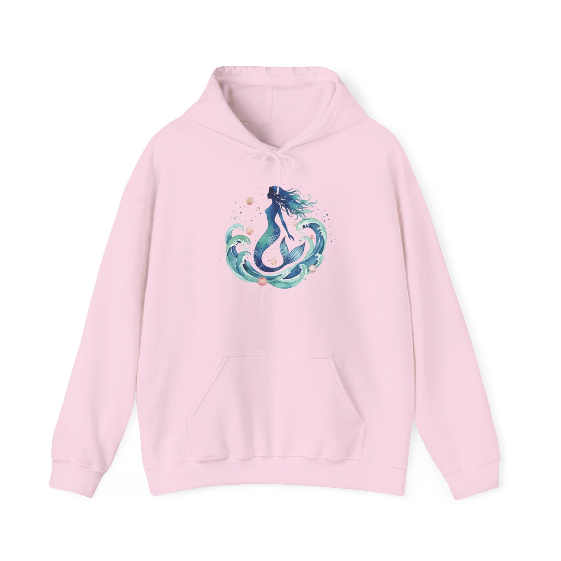 Ocean Goddess Hoodie, Artistic Sweatshirt for Beach Lovers, Magical Elemental Gift, Cozy Casual Wear, Perfect for Summer and Holidays - S / White - SUNKISSHAVEN
