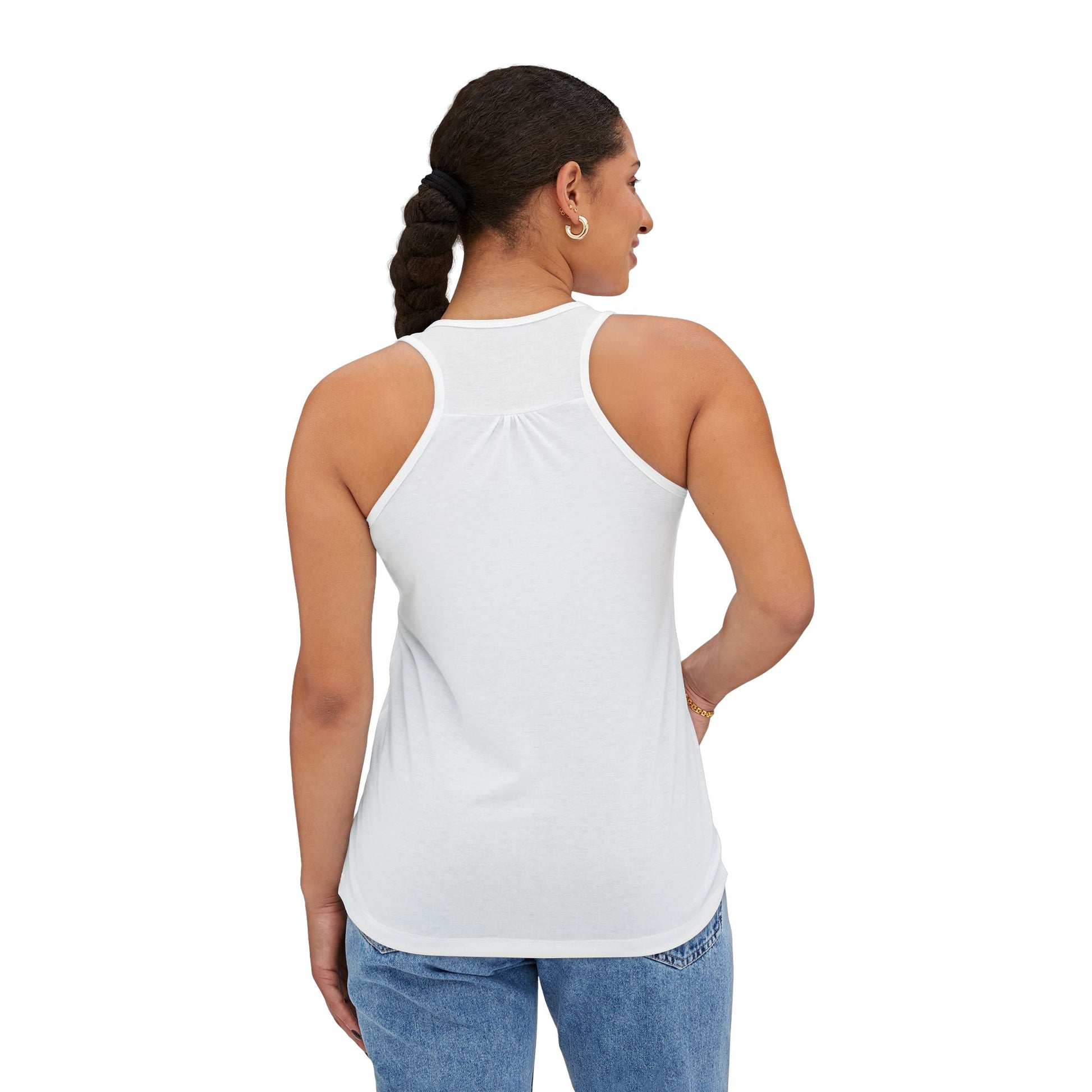 Peace Racerback Tank Top - S / White - SUNKISSHAVEN