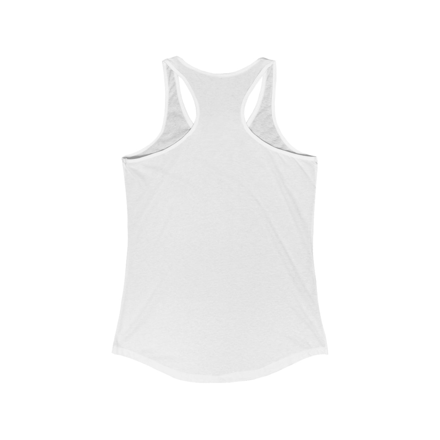 Pink Hibiscus Racerback Tank Top - XS / Solid Midnight Navy - SUNKISSHAVEN