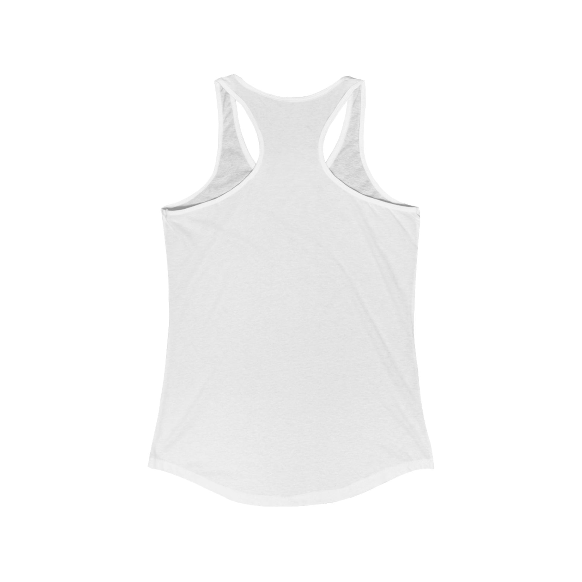 Pink Hibiscus Racerback Tank Top - XS / Solid Midnight Navy - SUNKISSHAVEN
