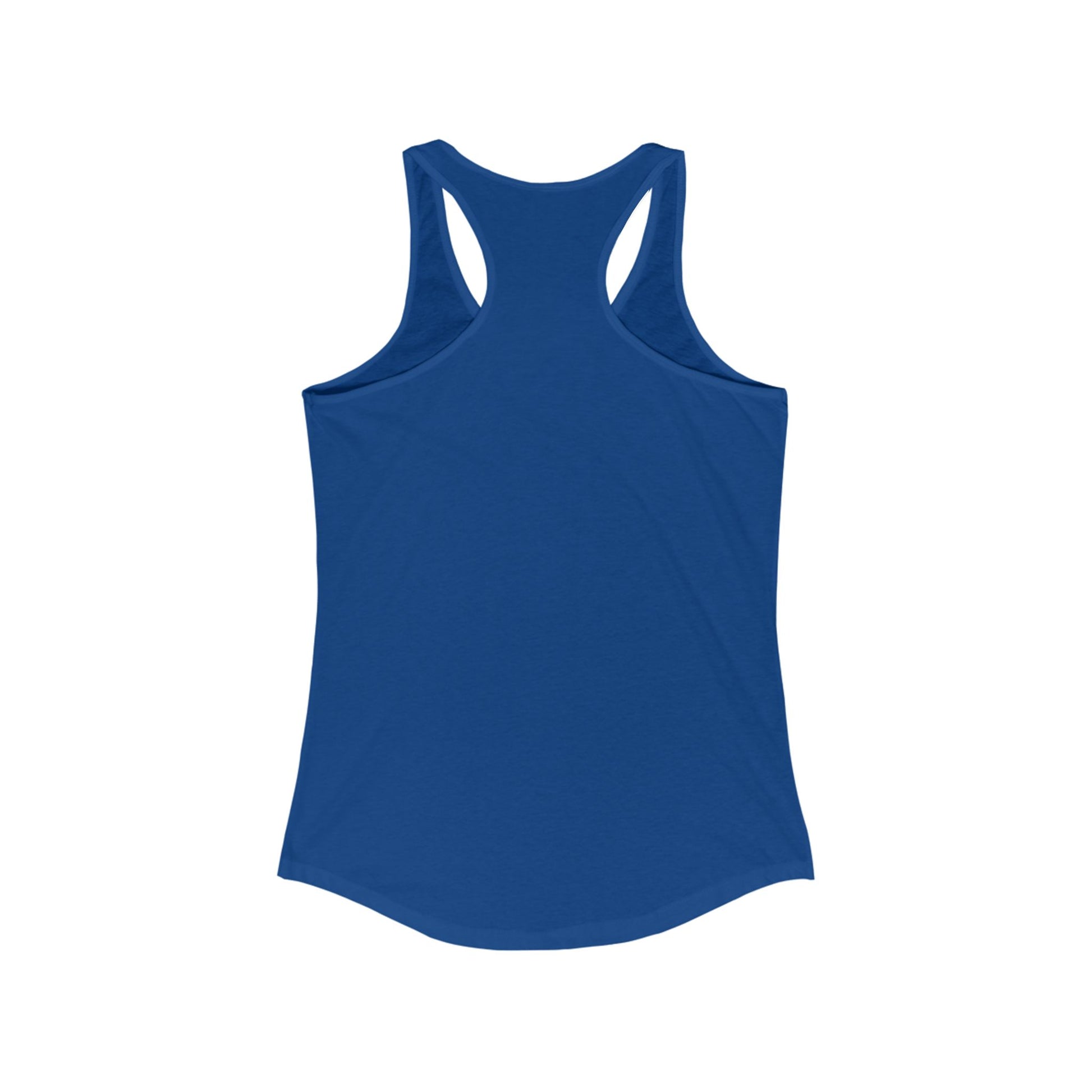 Pink Hibiscus Racerback Tank Top - XS / Solid Midnight Navy - SUNKISSHAVEN