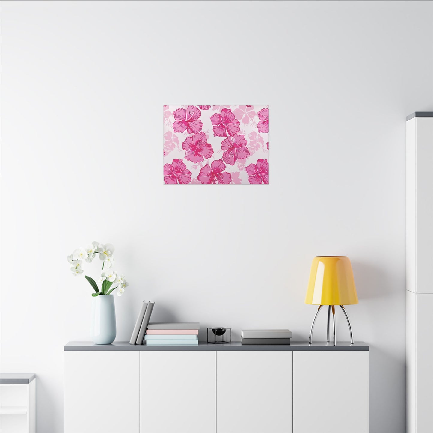 Pink Hibiscus Bloom Matte Canvas - 24″ x 18″ (Horizontal) / 0.75'' - SUNKISSHAVEN