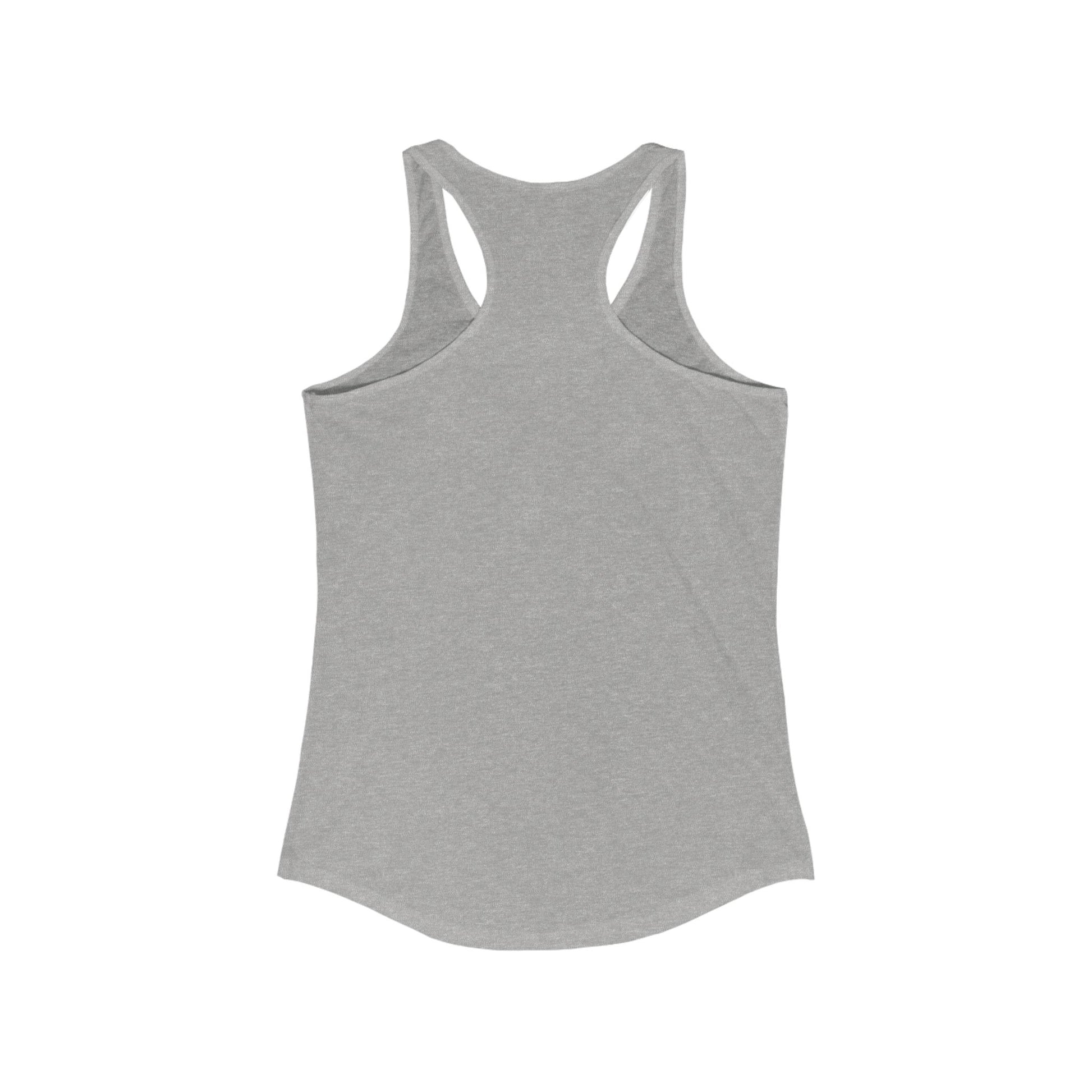 Pink Hibiscus Racerback Tank Top - XS / Solid Midnight Navy - SUNKISSHAVEN